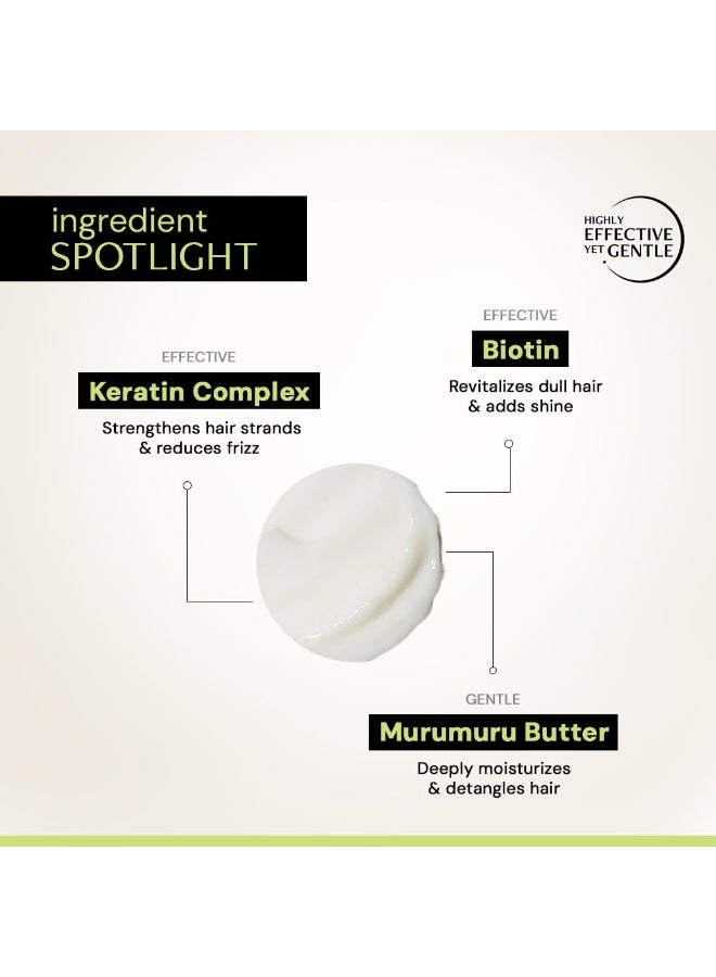 Deconstruct Nourishing Unscented Conditioner For All Hair Types Biotin For Frizzy Hair | Keratin & Biotin | For Smooth Hair | Reduces Frizziness | Restores Moisture | For Women & Men | 200Gm, 1 Count - Image 4